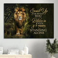 Awesome Lion Lion Drawing Canvas Stand Up For What You Believe In Canvas Wall Art - Christian Wall Decor