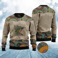 FUNSTUFFPRINT Awesome Minnesota Mandala Ugly Christmas Sweater, Christmas Sweater, Ugly Sweater, Funny Xmas Sweaters Ugly Sweater
