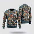 FUNSTUFFPRINT Awesome Mushrooms Ugly Christmas Sweater, Farm Sweater, Christmas Gift, Best Winter Outfit Christmas Ugly Sweater