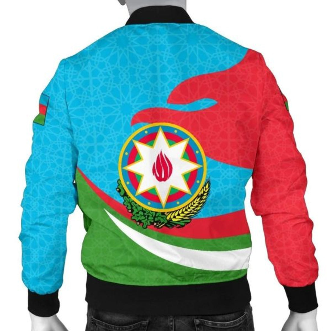 FUNSTUFFPRINT Azerbaijan Men Bomber Jacket Proud Version 3D Bomber Jacket