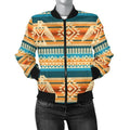 FUNSTUFFPRINT Aztec Eagle Print Pattern Women Casual 3D Bomber Jacket