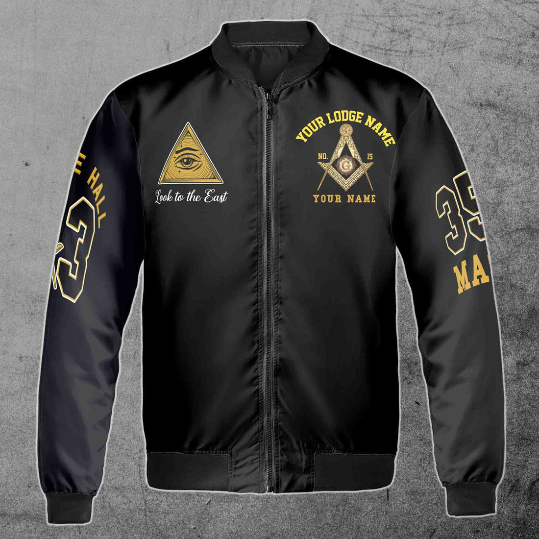 Customized Lodge Name and Number Freemasonry 357 Prince Hall Masonic Symbol Unisex Bomber Jacket S-5XL