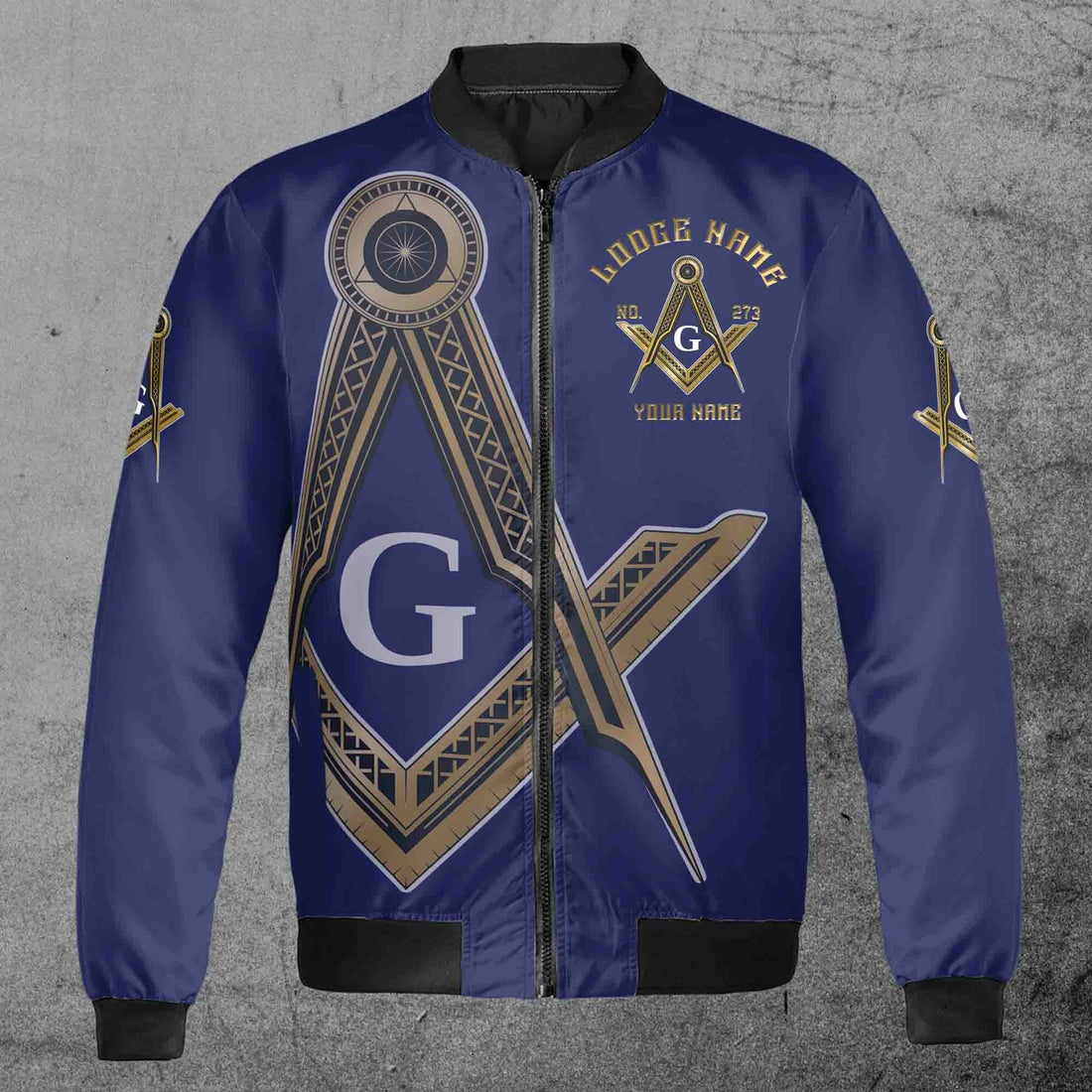Custom Name Lodge Name Fremasonry We Meet Upon The Level Masonic Bomber Jacket
