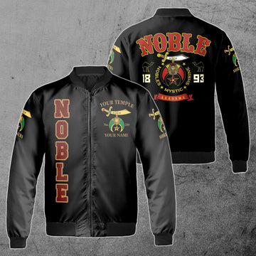 Customize Shriners Nobles Mystic Shrine 3D Bomber Jacket S-5XL