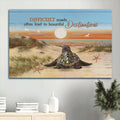Baby Turtle Sunrise Ocean Sand Beach Canvas Beautiful Destinations Canvas Wall Art - Christian Wall Decor