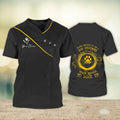 FUNSTUFFPRINT Personalized Black Shirt For Dog Groomer Crazy Enough To Rock It Groomer Salon Uniform 3D T-shirt