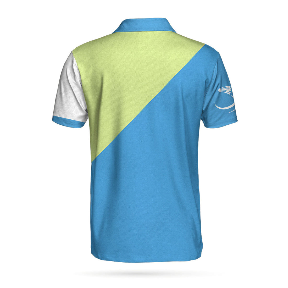 Custom Men Polo Shirt - Badminton Short Sleeve Custom Polo Shirt - Gift For Golfer - Personalized Polo Shirt, Blue Green Badminton Shirt For Men