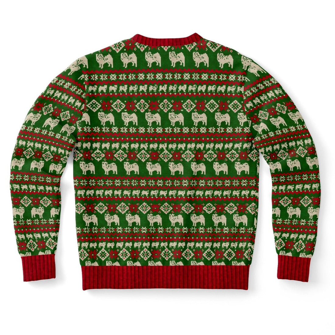 FUNSTUFFPRINT Bah Humpug Pug Ugly Christmas Sweater, Christmas Sweater, Ugly Sweater, Funny Xmas Sweaters Ugly Sweater