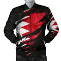 FUNSTUFFPRINT Bahrain In Me Men's Bomber Jacket - Special Grunge Style 3D Bomber Jacket