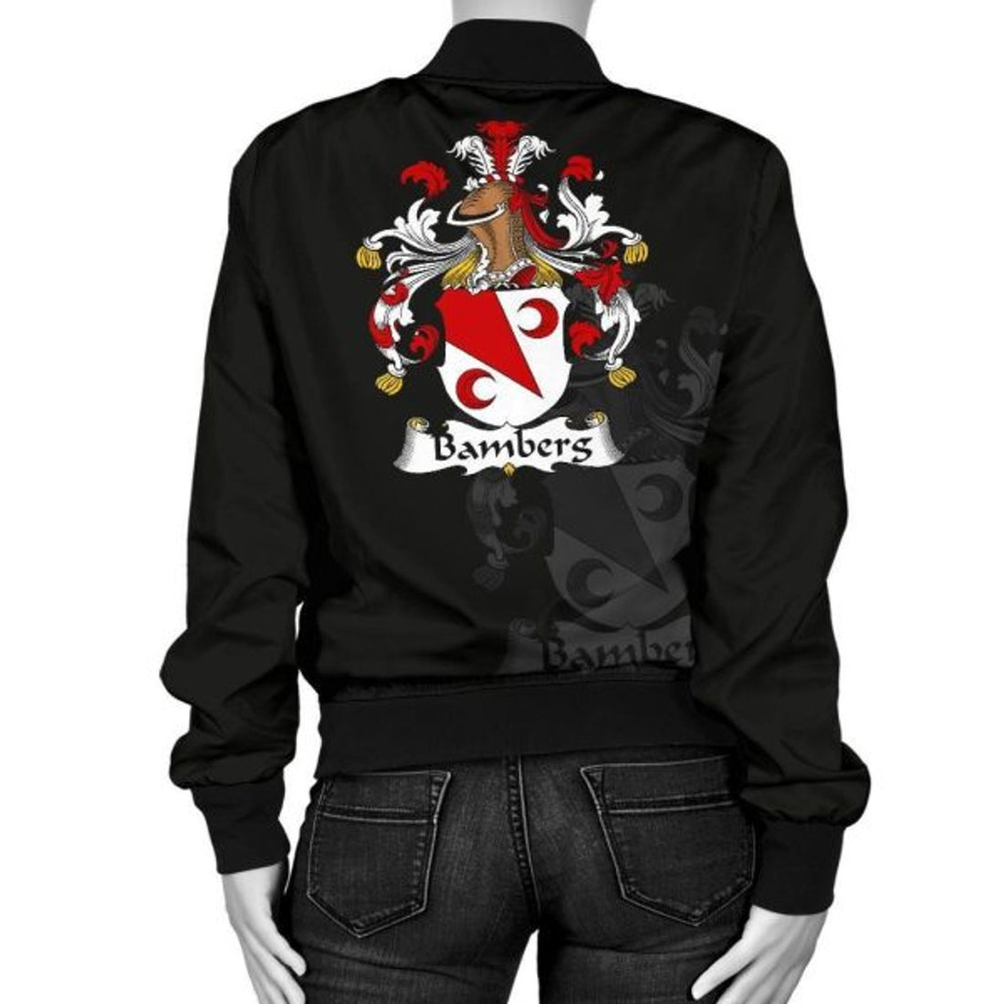 FUNSTUFFPRINT Bamberg Germany Men's Bomber Jacket - German Family Crest 3D Bomber Jacket