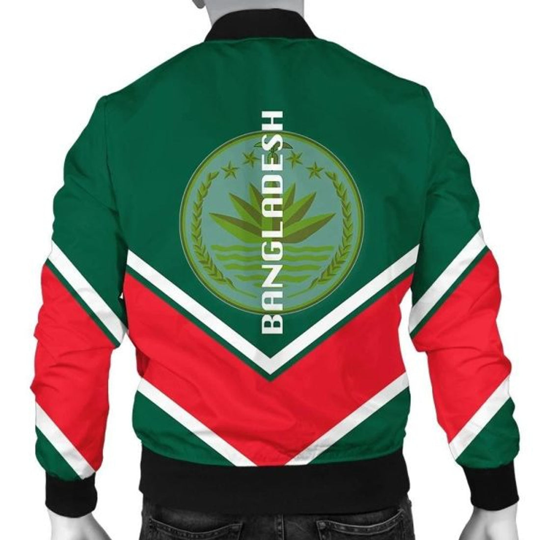 FUNSTUFFPRINT Bangladesh Coat Of Arms Men Bomber Jacket Lucian Style 3D Bomber Jacket