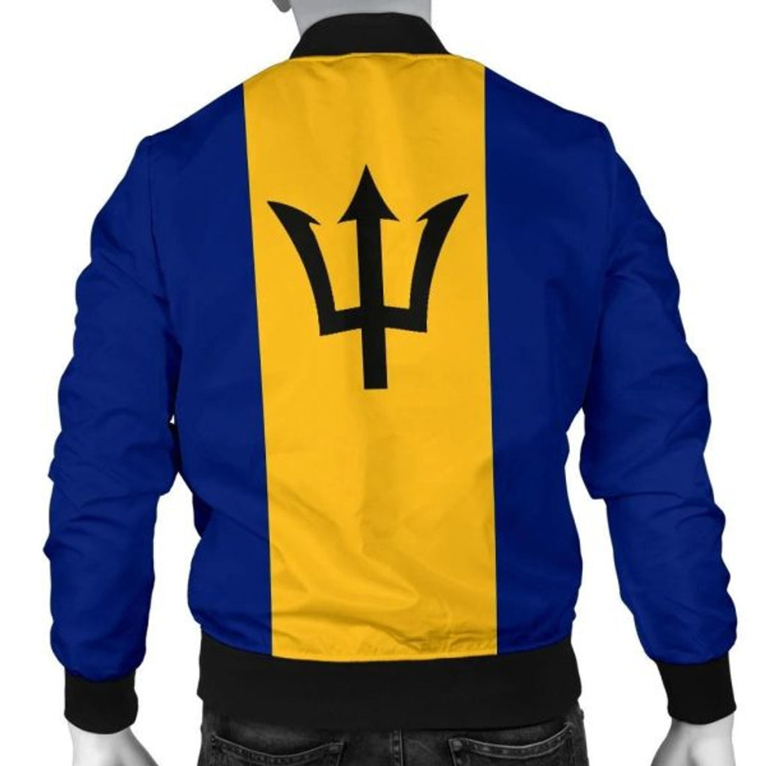 FUNSTUFFPRINT Barbados Men's Bomber Jacket Original Flag 3D Bomber Jacket