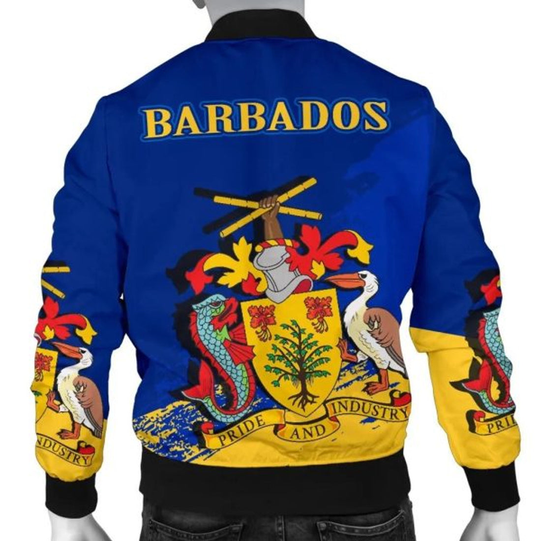 FUNSTUFFPRINT Barbados Special Men's Bomber Jacket 3D Bomber Jacket