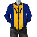 FUNSTUFFPRINT Barbados Women's Bomber Jacket Original Flag 3D Bomber Jacket