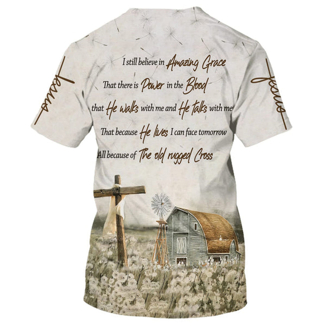 FUNSTUFFPRINT Barnhouse I Still Believe In Amazing Grace That 3D All Over Printed Shirt for Men and Women 3D T-shirt