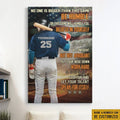 Custom Baseball Lover, No One Is Bigger Than This Game Be Humble Or This Game Will Humble You Be Lieve In Yourself Be Confident But Not Arrogant Poster and Canvas