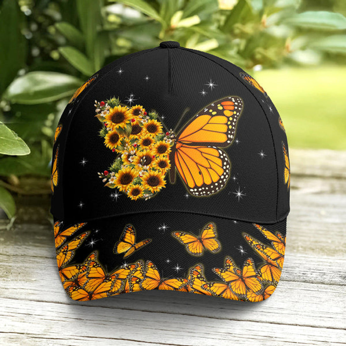FUNSTUFFPRINT Baseball Cap For Butterflies Lovers Monarch Butterfly Design