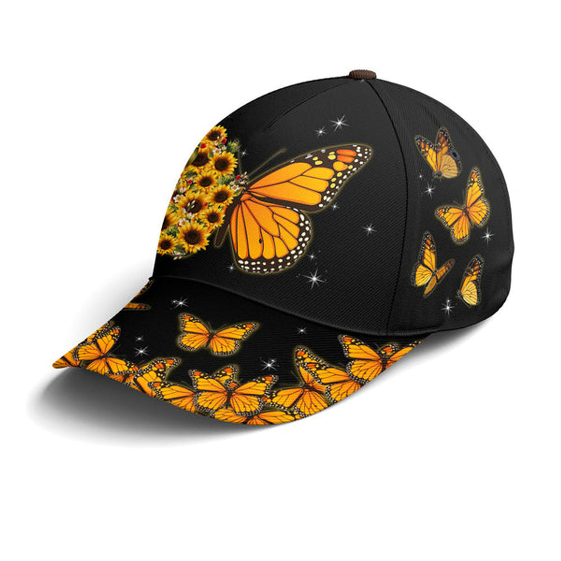 FUNSTUFFPRINT Baseball Cap For Butterflies Lovers Monarch Butterfly Design