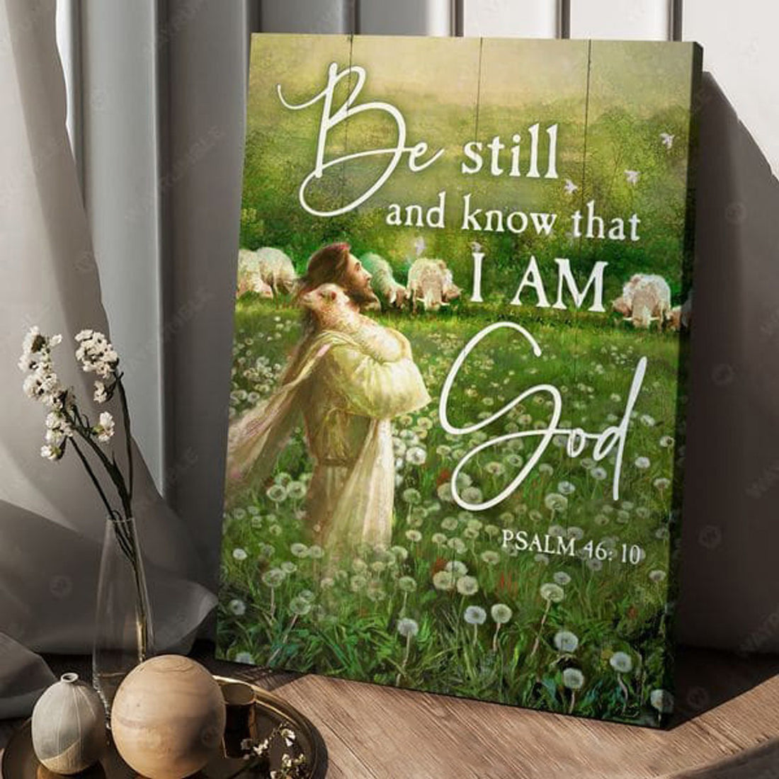 Be Still And Know That I Am God, God And Lamb, Poster Decor Poster and Canvas