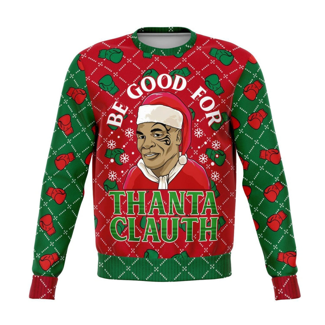 FUNSTUFFPRINT Be Good For Thanta Cluath Christmas Ugly Sweater, Christmas Sweater, Ugly Sweater, Funny Xmas Sweaters Ugly Sweater