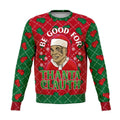 FUNSTUFFPRINT Be Good For Thanta Cluath Christmas Ugly Sweater, Christmas Sweater, Ugly Sweater, Funny Xmas Sweaters Ugly Sweater