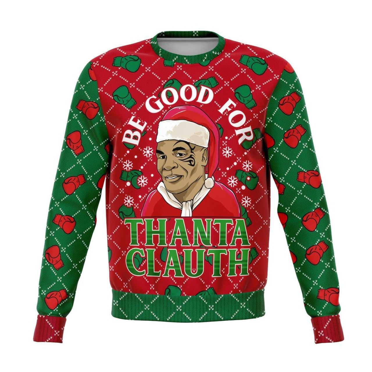 FUNSTUFFPRINT Be Good For Thanta Cluath Christmas Ugly Sweater, Christmas Sweater, Ugly Sweater, Funny Xmas Sweaters Ugly Sweater