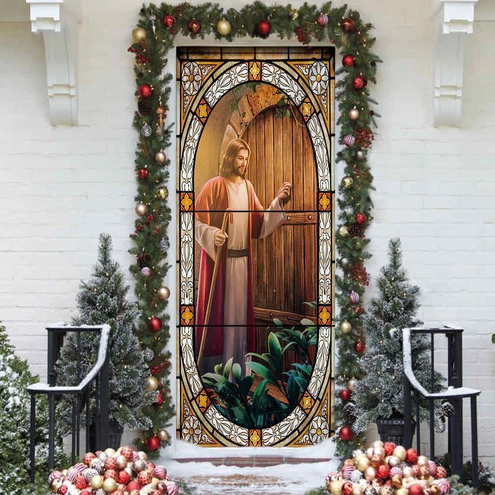 Be Hold, I Stand At The Door Jesus Christ Door Cover, Christian Door Decor, Door Christian Church, Christian Door Plaques
