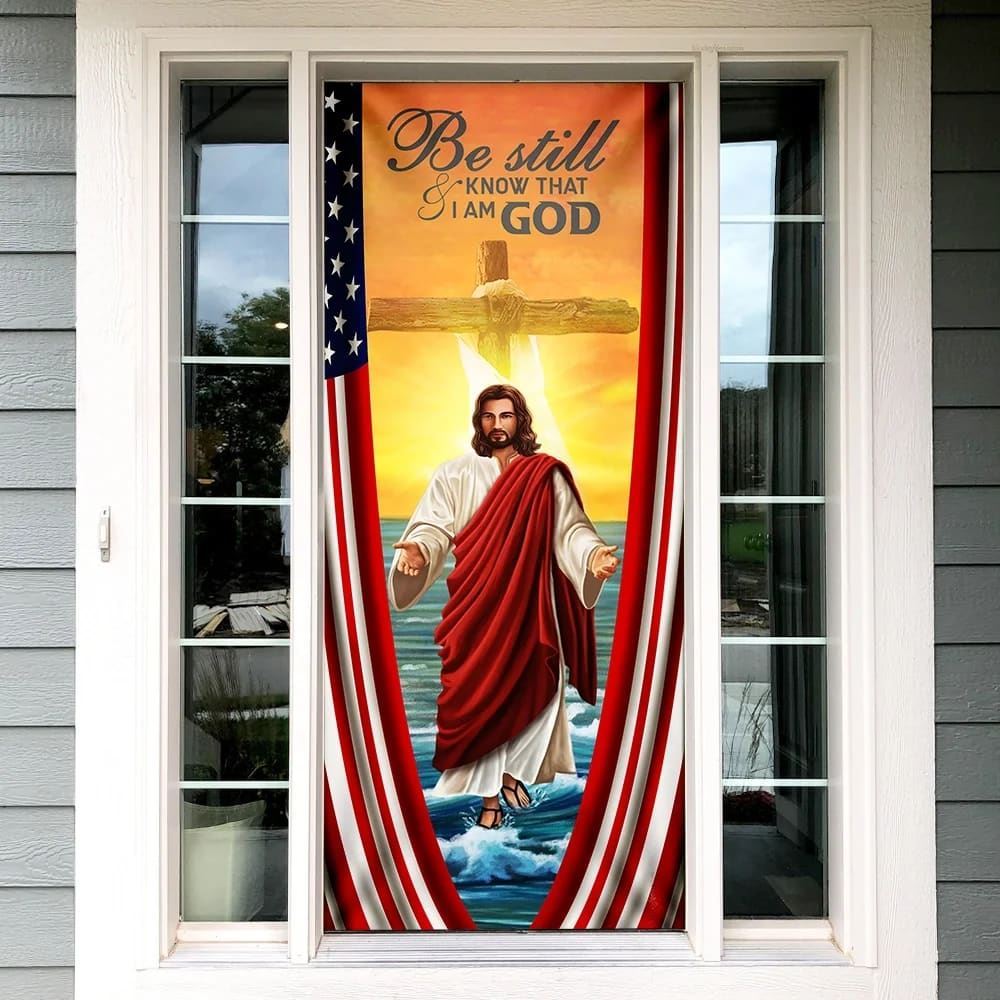 Be Still And Know That I Am God 2 Door Cover, Christian Door Decor, Door Christian Church, Christian Door Plaques