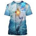 FUNSTUFFPRINT Be Still And Know That I Am God Butterfly Christian 3D T-shirt