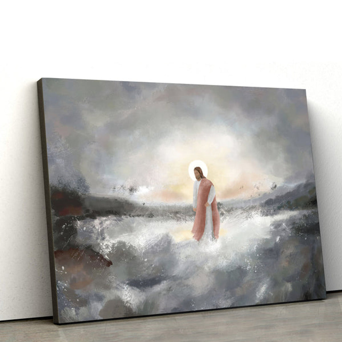 Be Still My Soul Jesus Walking on Water Wall Art - Religious Posters