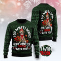 FUNSTUFFPRINT Beagle I Want Ugly Christmas Sweater, Christmas Sweater, Ugly Sweater, Funny Xmas Sweaters Ugly Sweater
