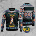 FUNSTUFFPRINT Beagle Snack Ugly Christmas Sweater, Christmas Sweater, Ugly Sweater, Funny Xmas Sweaters Ugly Sweater