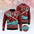 FUNSTUFFPRINT Beautiful Flamingo Ugly Christmas Sweater, Christmas Sweater, Ugly Sweater, Funny Xmas Sweaters Ugly Sweater