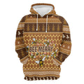 FUNSTUFFPRINT 3D Bernese Dog Merry Christmas All Over 3D Hoodie and Zip Hoodie