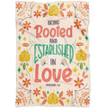 FUNSTUFFPRINT Being Rooted And Established In Love Ephesians 317 Fleece Blanket - Christian Blanket - Bible Verse Blanket