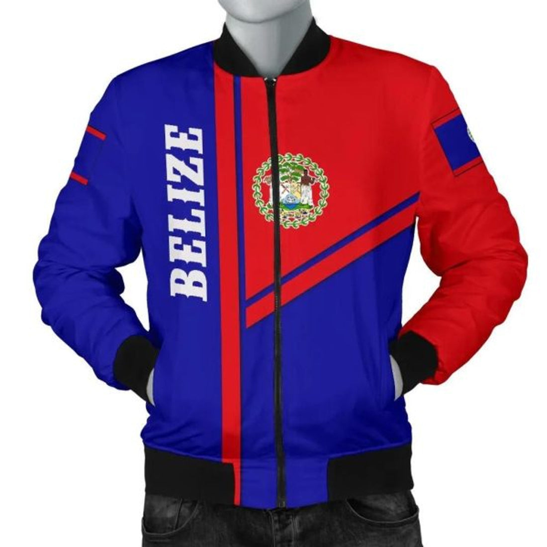 FUNSTUFFPRINT Belize Men Bomber Jackettreetwear Style 3D Bomber Jacket