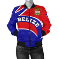 FUNSTUFFPRINT Belize Women's Bomber Jacket - Belize Coat Of Arms - 3D Bomber Jacket