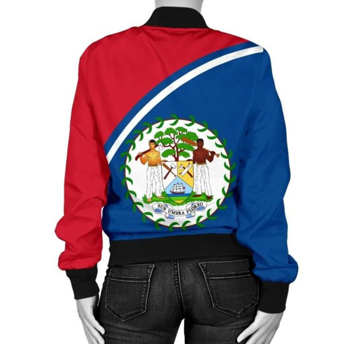 FUNSTUFFPRINT Belize Women's Bomber Jacket - Curve Version - 3D Bomber Jacket