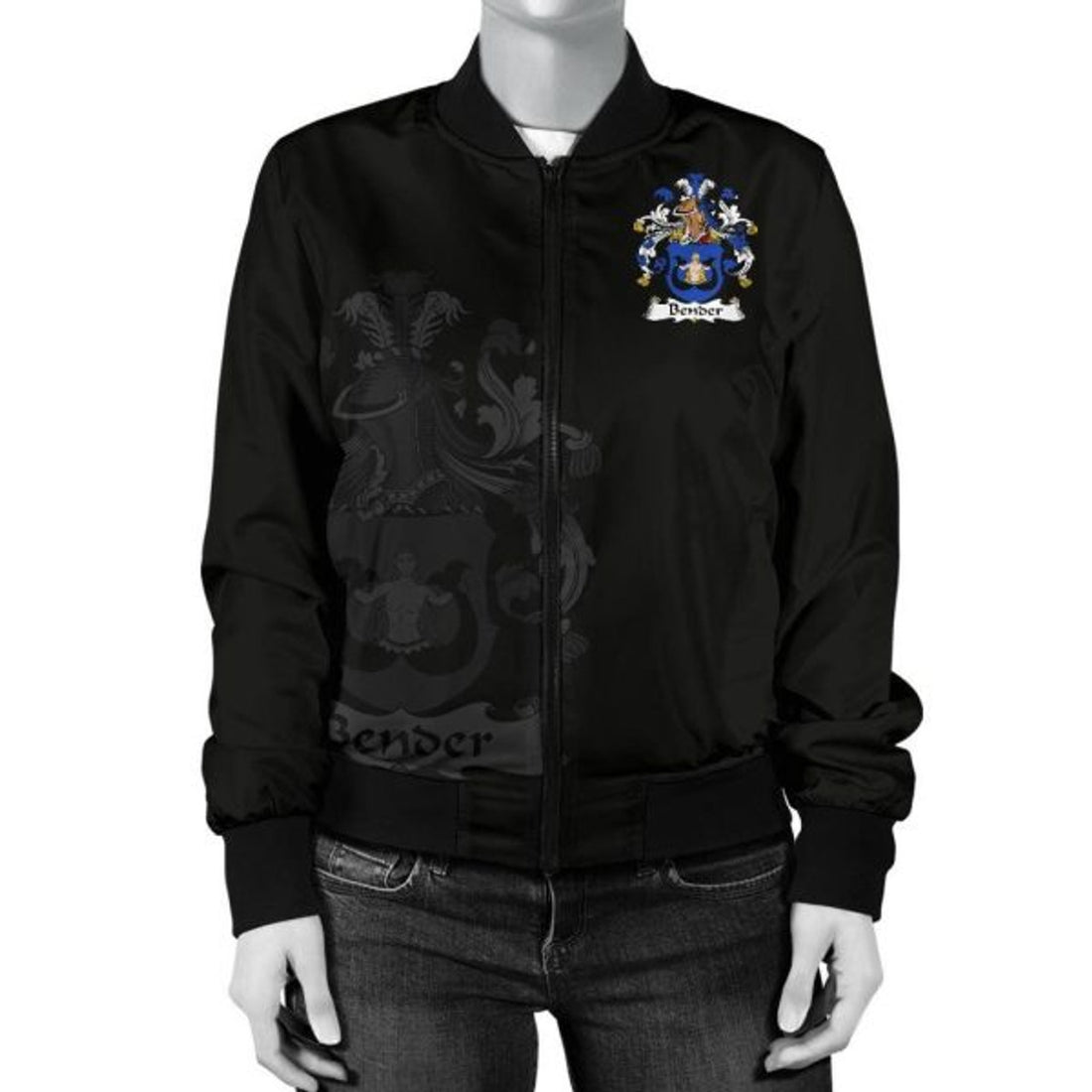 FUNSTUFFPRINT Bender Germany Men's Bomber Jacket - German Family Crest 3D Bomber Jacket