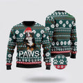 FUNSTUFFPRINT Bernese Mountain Dog Santa Printed Christmas Ugly Sweater - Dog Lover Christmas Sweater Ugly Sweater