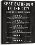 Best Bathroom In The City, Bated By Our Guest Experts, Bathroom Poster Poster and Canvas