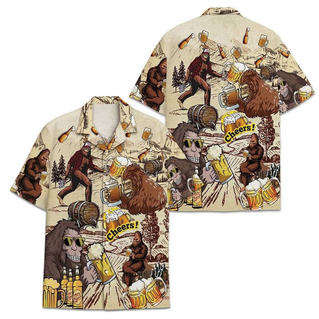Bigfoot Beer Aloha Hawaiian Shirts For Men and Women