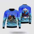 FUNSTUFFPRINT Bigfoot Area Motobike Ugly Christmas Sweater For Men, Best Gift For Christmas, Christmas Fashion Winter Ugly Sweater