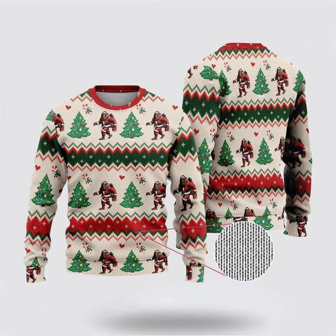 FUNSTUFFPRINT Bigfoot Bring Your Gift Ugly Christmas sweater – Best Gift For Christmas Ugly Sweater