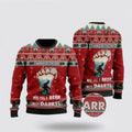 FUNSTUFFPRINT Bigfoot Darryl Ugly Christmas Sweater Be The One To Share A Beer – Gifts For Bigfoot Lovers Ugly Sweater