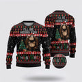 FUNSTUFFPRINT Bigfoot I’ll Be Hiding For Christmas Ugly Christmas Sweater – Best Gift For Christmas Ugly Sweater