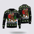 FUNSTUFFPRINT Bigfoot Santasquatch Ugly Christmas Sweater – Gifts For Bigfoot Believers Ugly Sweater