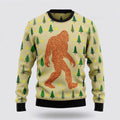 FUNSTUFFPRINT Bigfoot Sasquatch Ugly Christmas Sweater – Gifts For Bigfoot Lovers Ugly Sweater
