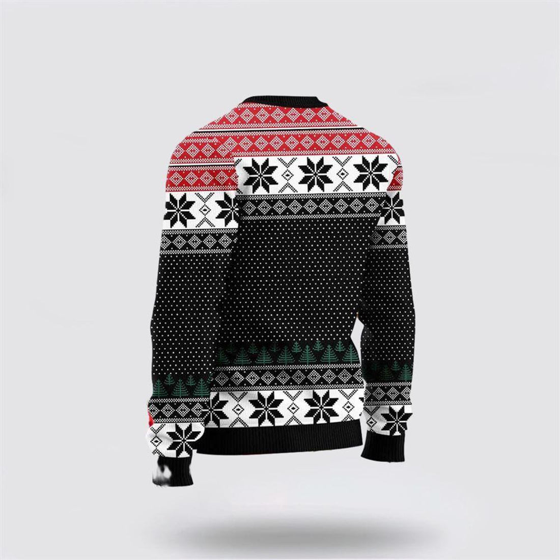 FUNSTUFFPRINT Bigfoot Squatchmas Ugly Sweater Cozy Knit Wool Sweater For Festive - Gifts For Bigfoot Lovers Ugly Sweater
