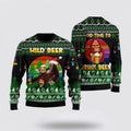 FUNSTUFFPRINT Bigfoot Sweater, Wild Beer Ugly Christmas Sweater For Men, Best Gift For Christmas, Christmas Fashion Winter Ugly Sweater